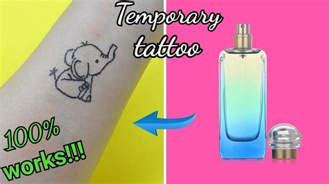 how to do a fake tattoo using perfume|make your own temporary tattoo.